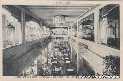 Ansichtskarte Düsseldorf Restaurant und Cafe Cornelius 1