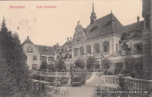 Ansichtskarte Marienbad Mariánské Lázně Cafe Rübezahl 1913 