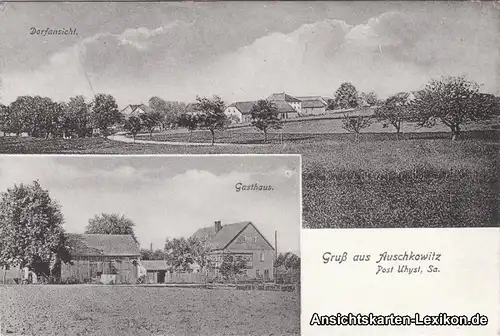 Ansichtskarte Burkau (Oberlausitz)-Auschkowitz 2 Bild: P