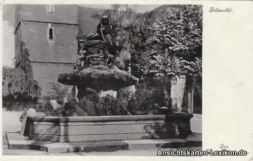 Ansichtskarte Detmold Der Donop-Brunnen 1938