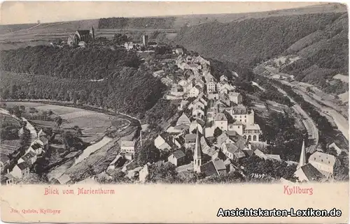 Ansichtskarte Kyllburg Totalansicht Bitburg-Prüm 1913