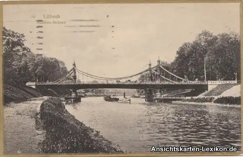 Lübeck Mühlen-Brücke (Goldrand)