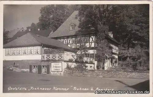 Foto AK Frohnau Gaststätte "Frohnauer Hammer Erzgebirge Annaberg Buchholz 1936