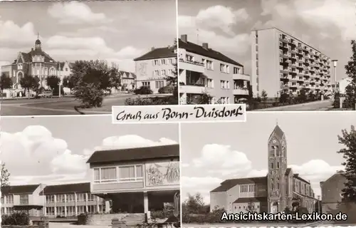 Bonn-Duisdorf  4 Bild: Straßen und Kirche