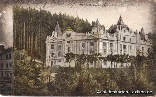 Ansichtskarte Marienbad Mariánské Lázně  Hotel Schl