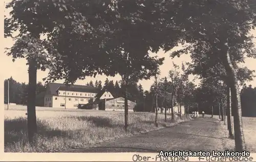 Foto Ansichtskarte Rechenberg-Bienenmühle Partie an der 