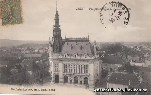 Sens (Yonne) Totale mit Rathaus