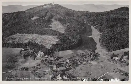 Schopfheim Schweigmatt vom Flugzeug aus