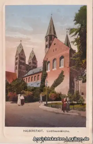 Halberstadt Partie an der Liebfrauenkirche