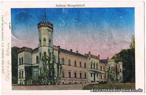 Reichenbach (Oberlausitz) Schloß Mengelsdorf (Lunakarte)