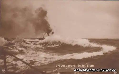 Torpedoboot S. 146 im Sturm