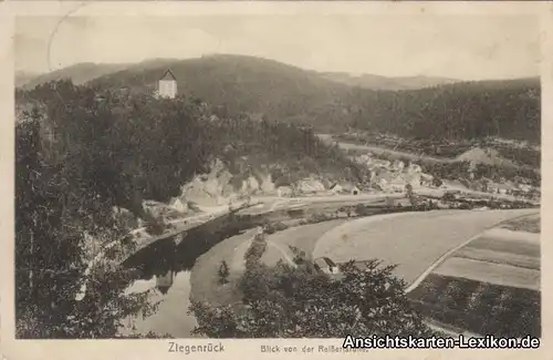 Ziegenrück/Saale Blick von der Reißertsruhe