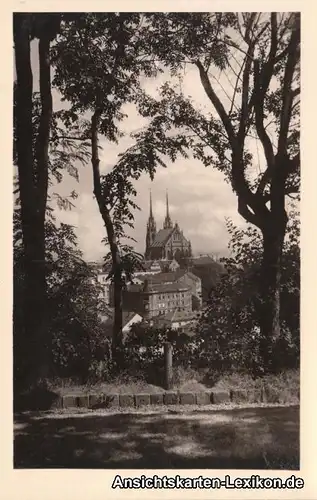 Brünn Brno Blick auf die Stadt und Domkirche Foto Ansich