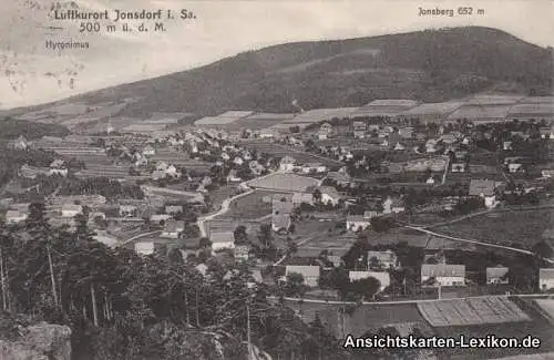 Ansichtskarte Jonsdorf Totalansicht 1929 