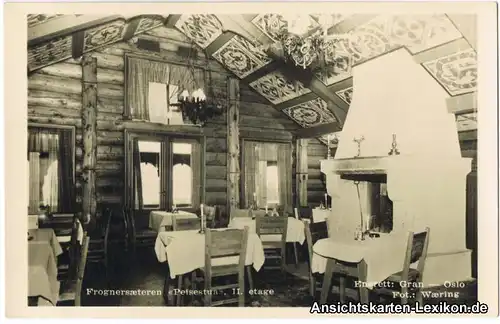 Oslo (1877-1924 Kristiania) Frognersaeteren - Innen