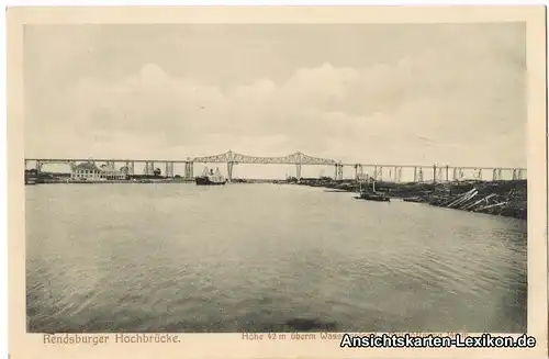 Rendsburg Blick auf die Hochbrücke