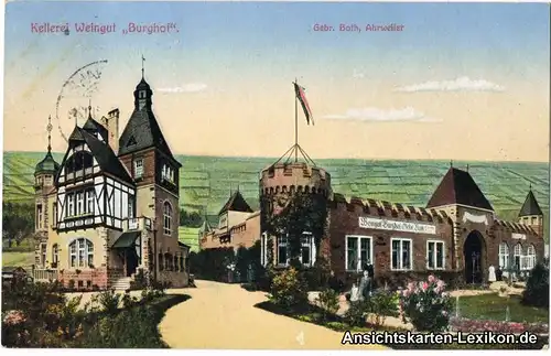 Bad Neuenahr Ahrweiler Weingut Burghof Ansichtskarte 1914