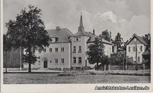Ottendorf-Okrilla Rathaus Ansichtskarte b Kamenz Königsb
