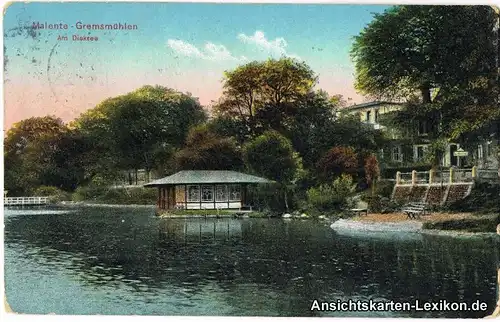 Ansichtskarte Gremsmühlen-Malente Partie am Dieksee 1913 