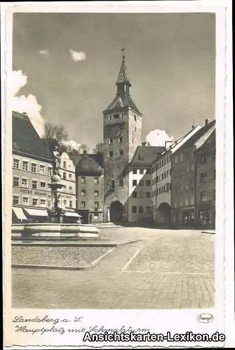 Landsberg am Lech Hauptplatz mit Schmalzturm