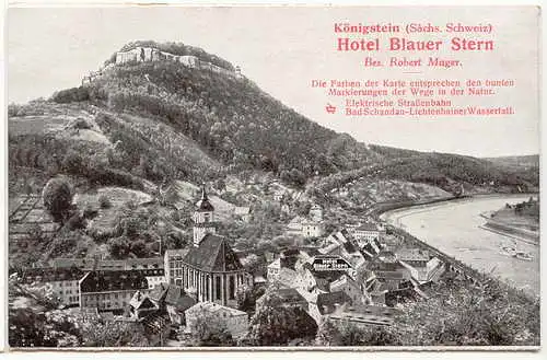 Königstein (Sächs. Schw.) Königstein Hotel Blauer Stern 