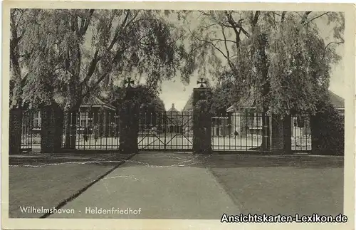 Wilhelmshaven Heldenfriedhof Ansichtskarte g1955