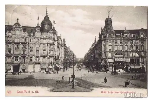 Frankfurt am Main Kaiserstraße vom Hauptbahnhof