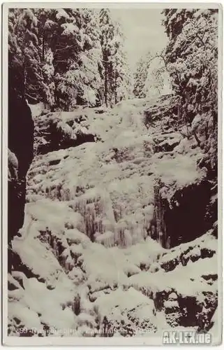 Hirschberg (Schlesien) Zackelfall im Winter Foto Ansicht
