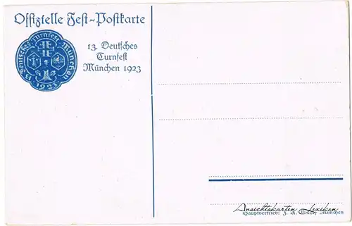 München 13. Deutsches Turnfest München 1923