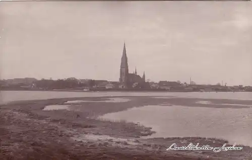 Schleswig (Sleswig/Slesvig) Totale mit Kirche