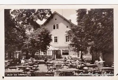 Moritzburg Auer Gasthaus Foto Ansichtskarte 1953