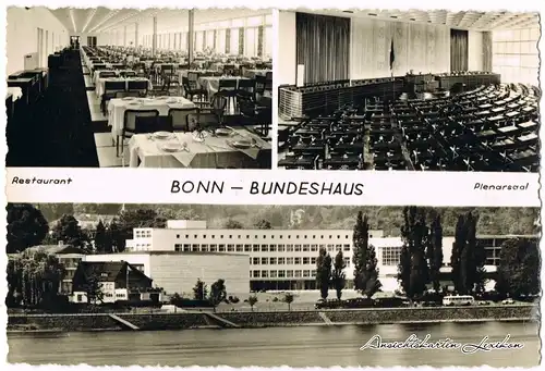 Bonn 3 Bild Bundeshaus: Restaurant, Plenarsaal und Total