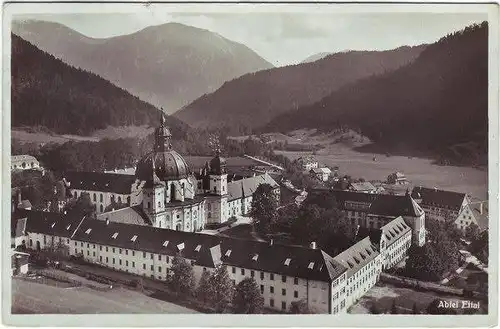 Ettal Abtei - Foto Ansichtskarte 1935