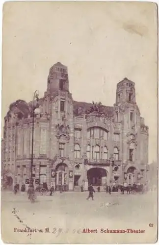 Frankfurt am Main Albert Schumann Theater Ansichtskarte 