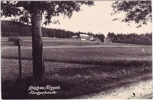 Rechenberg-Bienenmühle Fischerbaude Ansichtskarte 1954