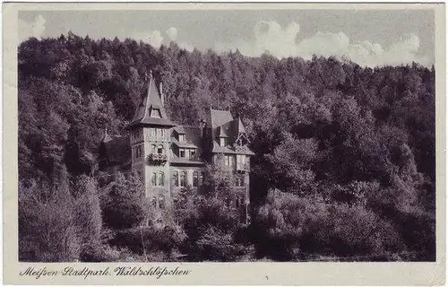Meißen Stadtpark Waldschlößchen Ansichtskarte c1952