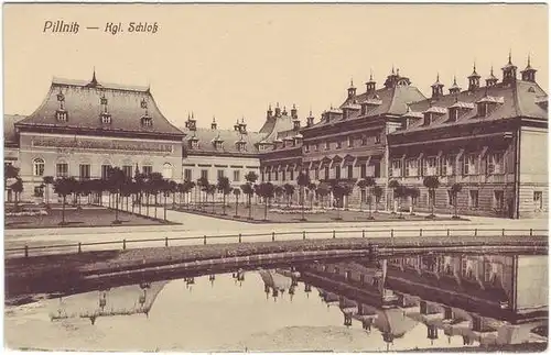 Pillnitz Kgl. Schloß Ansichtskarte 1918