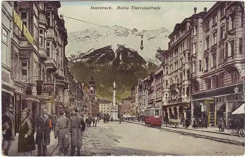 Innsbruck Maria Theresia-Straße Ansichtskarte Tirol c191