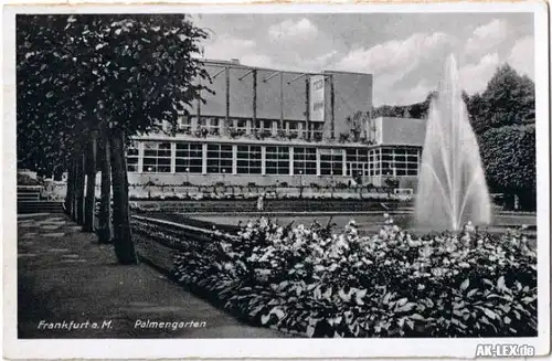 Frankfurt am Main Palmengarten Ansichtskarte c1953