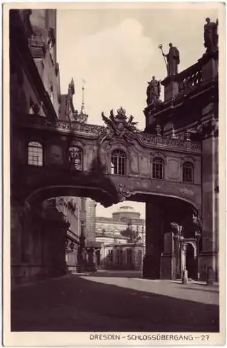 Dresden-Innere Altstadt Schloßübergang zur Hofkirche Ans