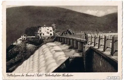 Schleiden-Gemünd Urftalsperre -Überlauf der Kaskaden Ans