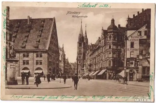 Nürnberg Königsstraße Ansichtskarte 1918