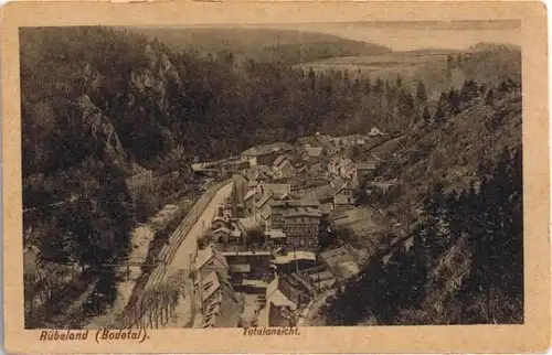 Rübeland Bodetal - Totalansicht Ansichtskarte c1930