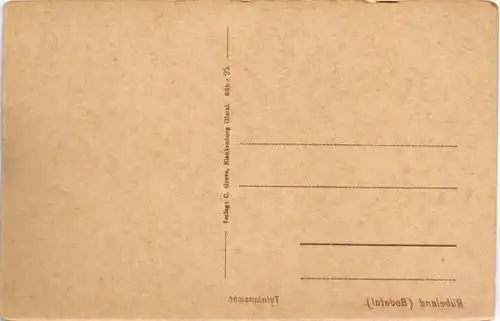 Rübeland Bodetal - Totalansicht Ansichtskarte c1930