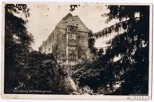 Neckargerach Minneburg - Foto AK Ansichtskarte 1939