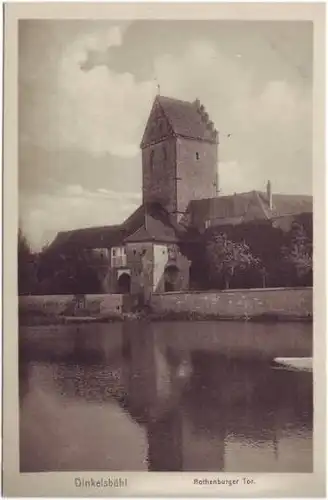 Dinkelsbühl Rothenburger Tor Ansichtskarte 1928