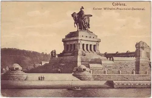 Koblenz Kaiser Wilhelm Provinzial Denkmal Ansichtskarte 