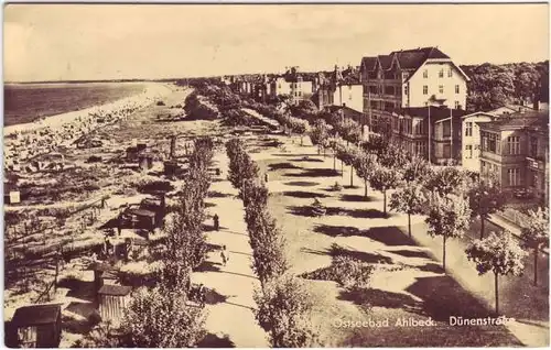 Ahlbeck (Usedom) Dünenstraße Foto Ansichtskarte LK Grtei