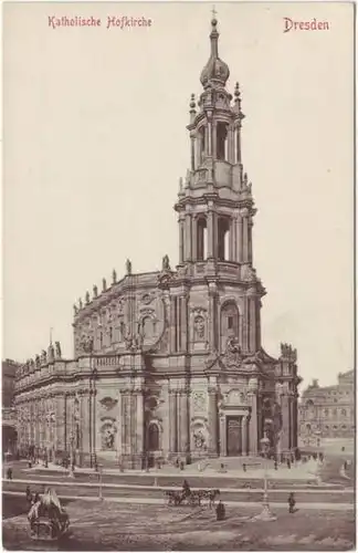 Dresden Innere Altstadt Katholische Hofkirche Ansichtska