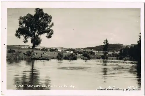 Kralowitz Partie am See - mit Stadt